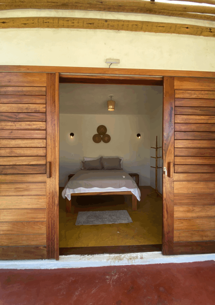 L'entré de la chambre 6 d'Icarai kite house